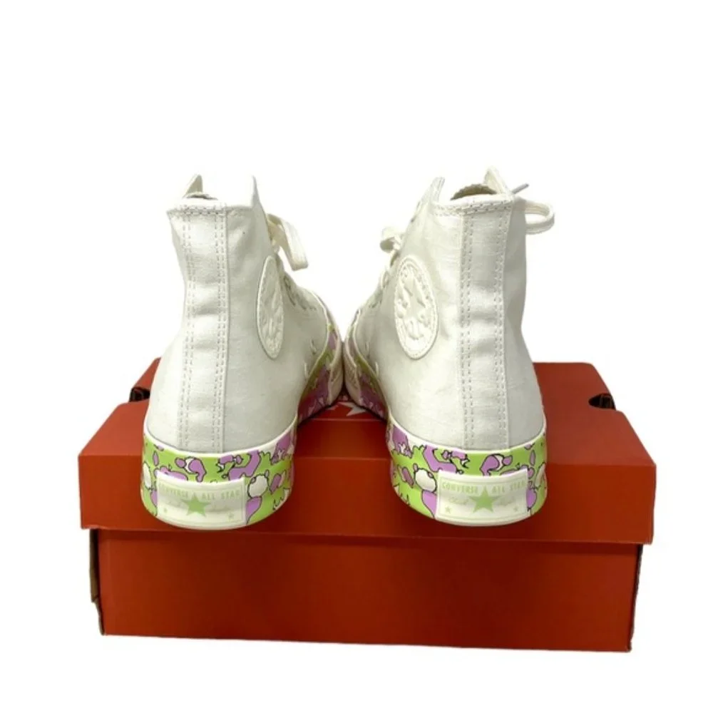 💖MEGA SALE💖Converse CHUCK 70 All Star Crafted Florals Egret Women A01187C